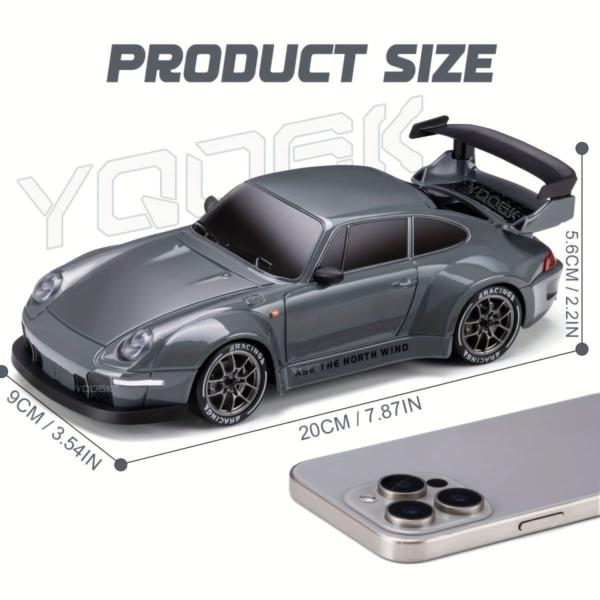 RC Car with LED Wheels & 4WD — 1:24 Scale Drift Racer 9
