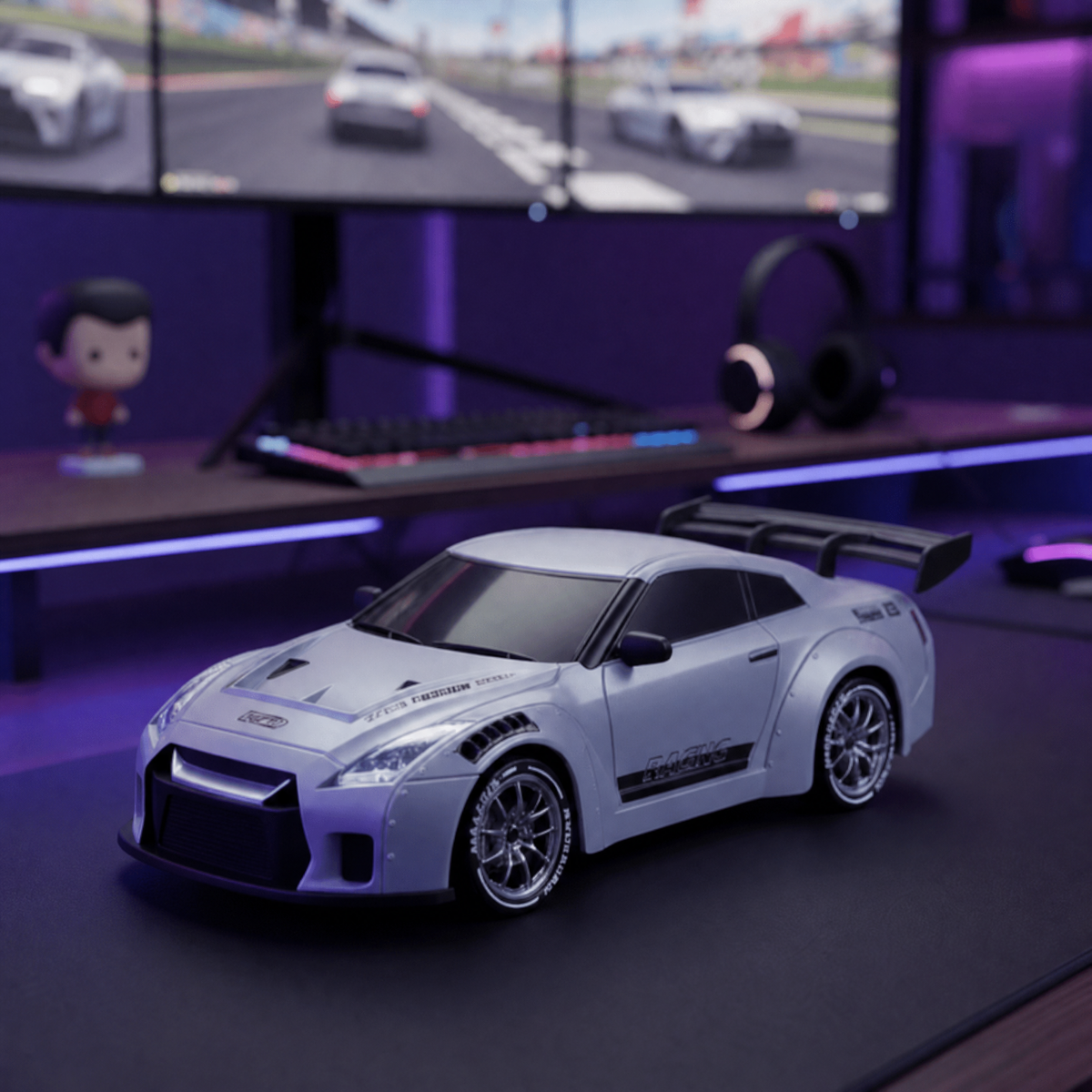 RC Car with LED Wheels & 4WD — 1:24 Scale Drift Racer 1