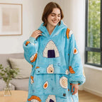 USB Heated Hoodie Blanket — Oversized One Size Fleece Wrap 18