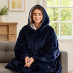 USB Heated Hoodie Blanket — Oversized One Size Fleece Wrap 22