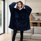 USB Heated Hoodie Blanket — Oversized One Size Fleece Wrap 23