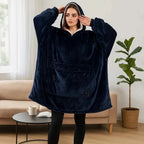 USB Heated Hoodie Blanket — Oversized One Size Fleece Wrap 24