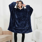USB Heated Hoodie Blanket — Oversized One Size Fleece Wrap 3