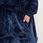 USB Heated Hoodie Blanket — Oversized One Size Fleece Wrap 5