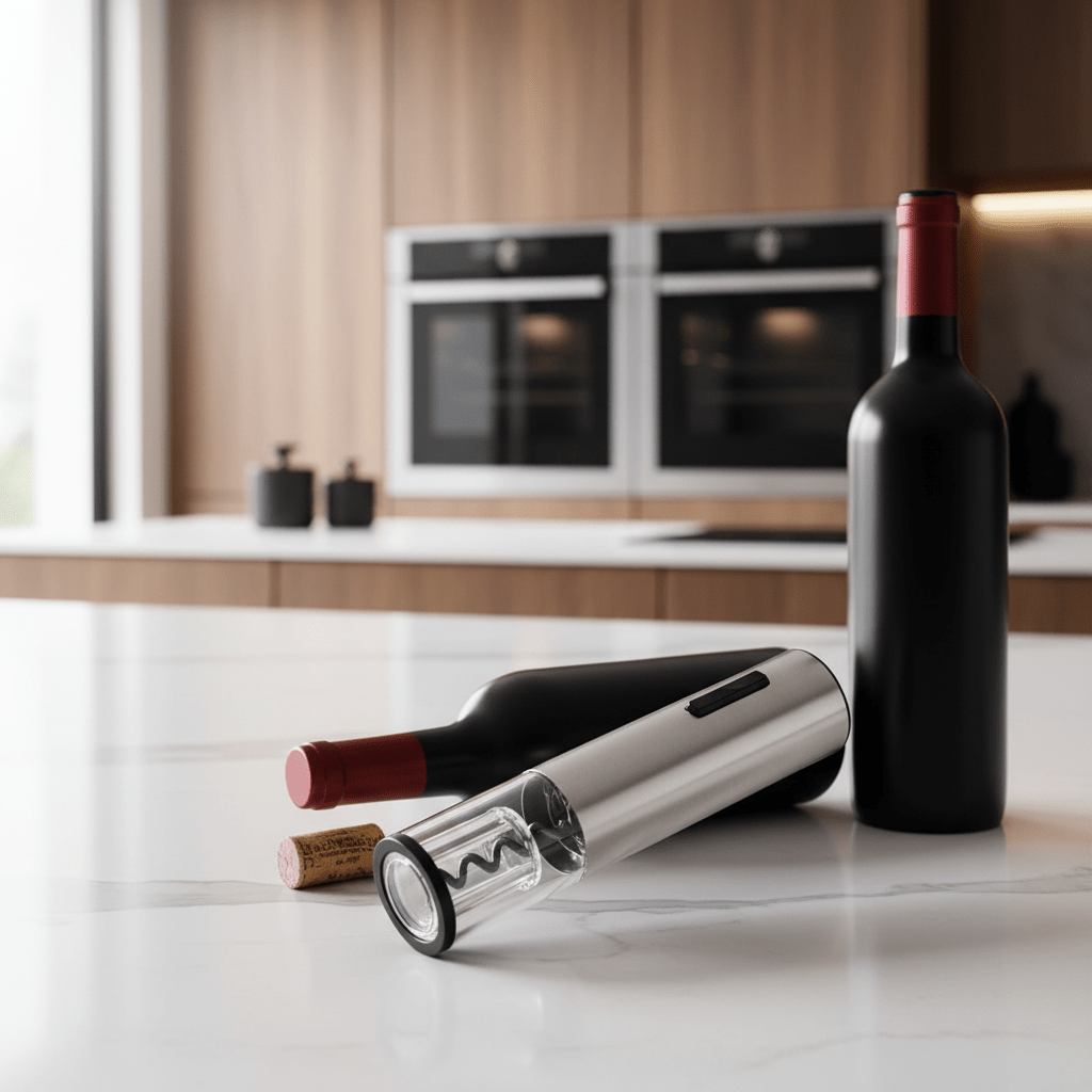 Electric Wine Opener 4-in-1 Set — Foil Cutter & Vacuum Stopper 2