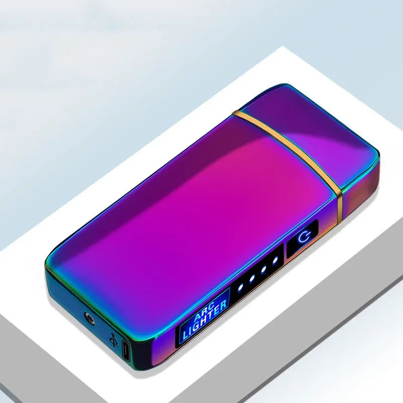 Windproof USB Plasma Lighter – Dual Arc Rechargeable 12