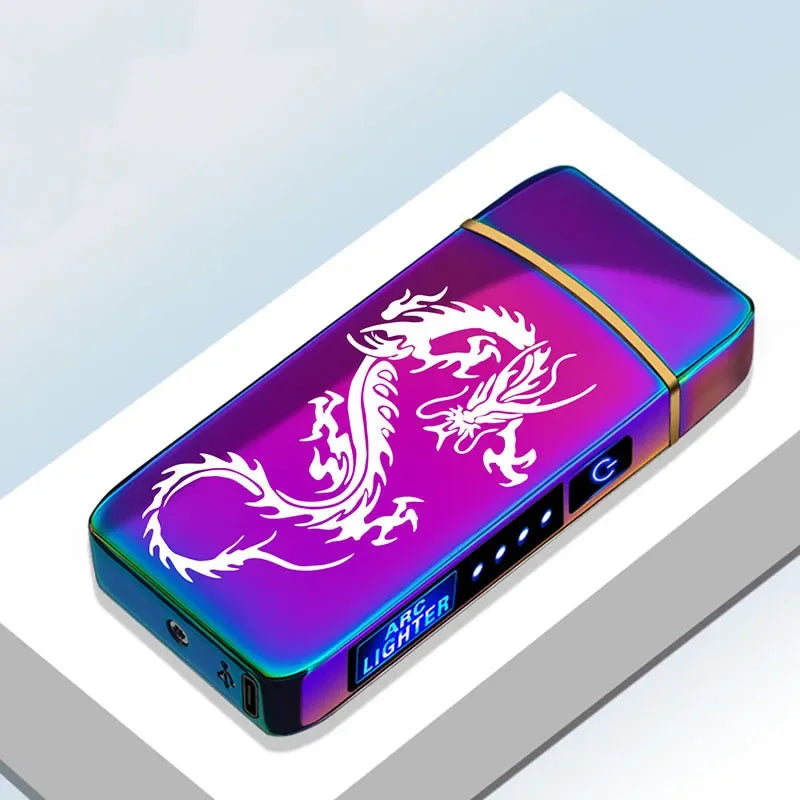 Windproof USB Plasma Lighter — Rechargeable Dual Arc Electric 23