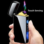 Windproof USB Plasma Lighter — Rechargeable Dual Arc Electric 4