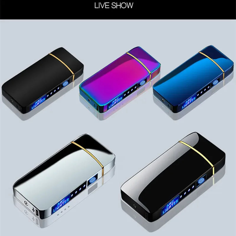 Windproof USB Plasma Lighter — Rechargeable Dual Arc Electric 6
