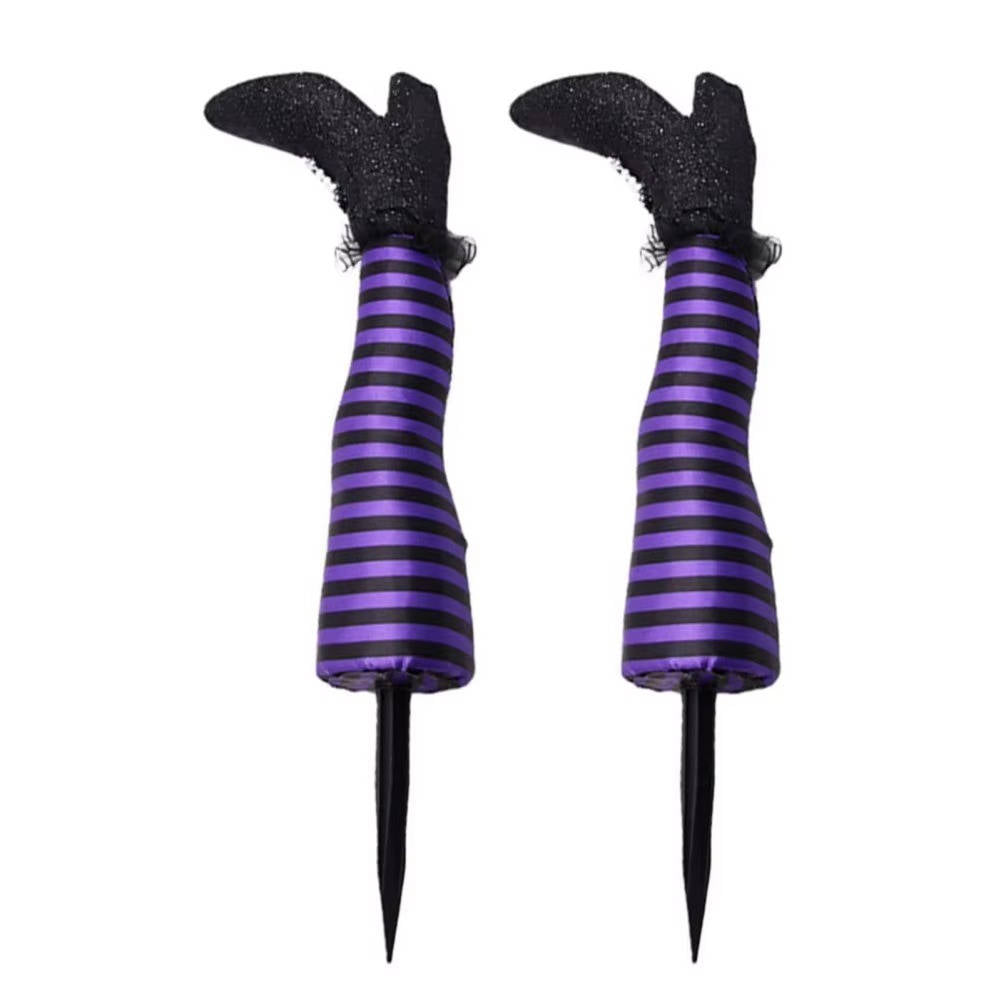 Witch Legs Halloween Yard Decoration — No-Tool Setup 4