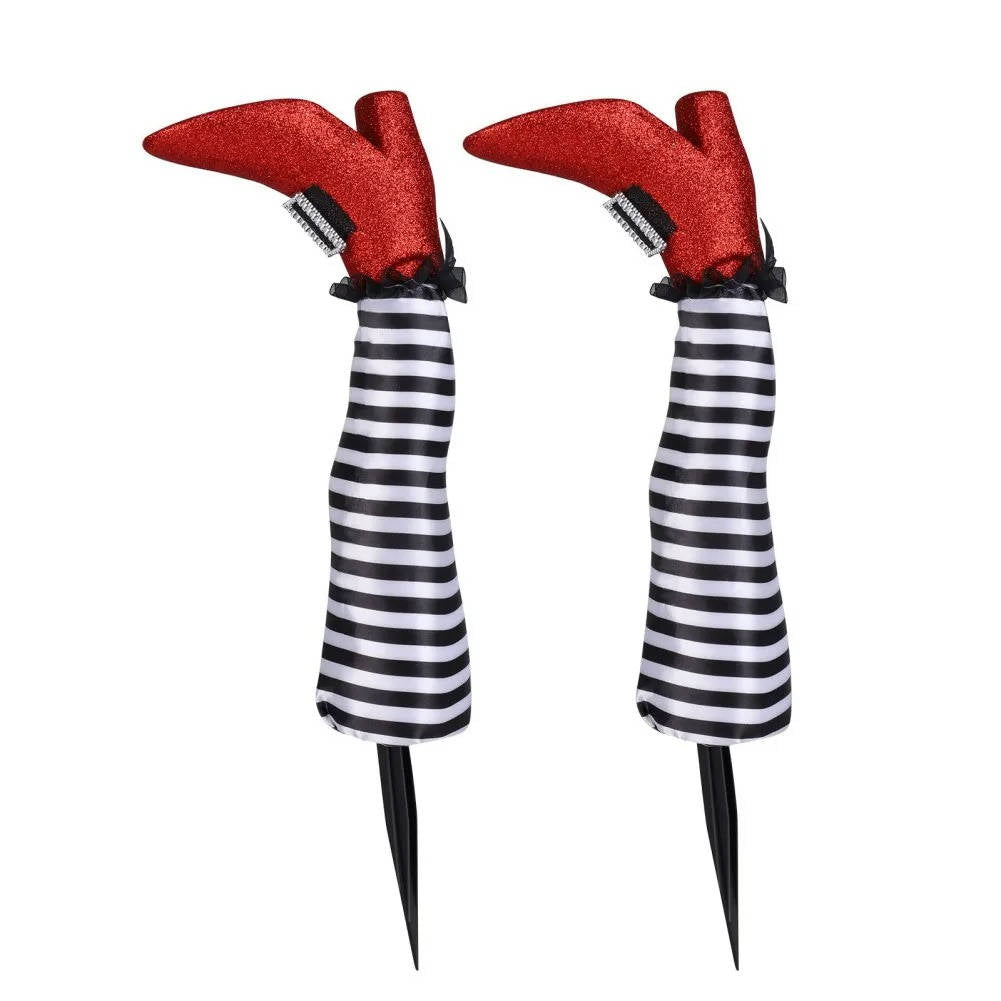 Witch Legs Halloween Yard Decoration — No-Tool Setup 5