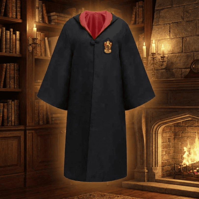 Complete Wizard Costume with Cloak, Wand & Accessories 1