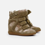 Wedge Sneakers Women — Hidden 2 in Lift High-Top Velcro 12
