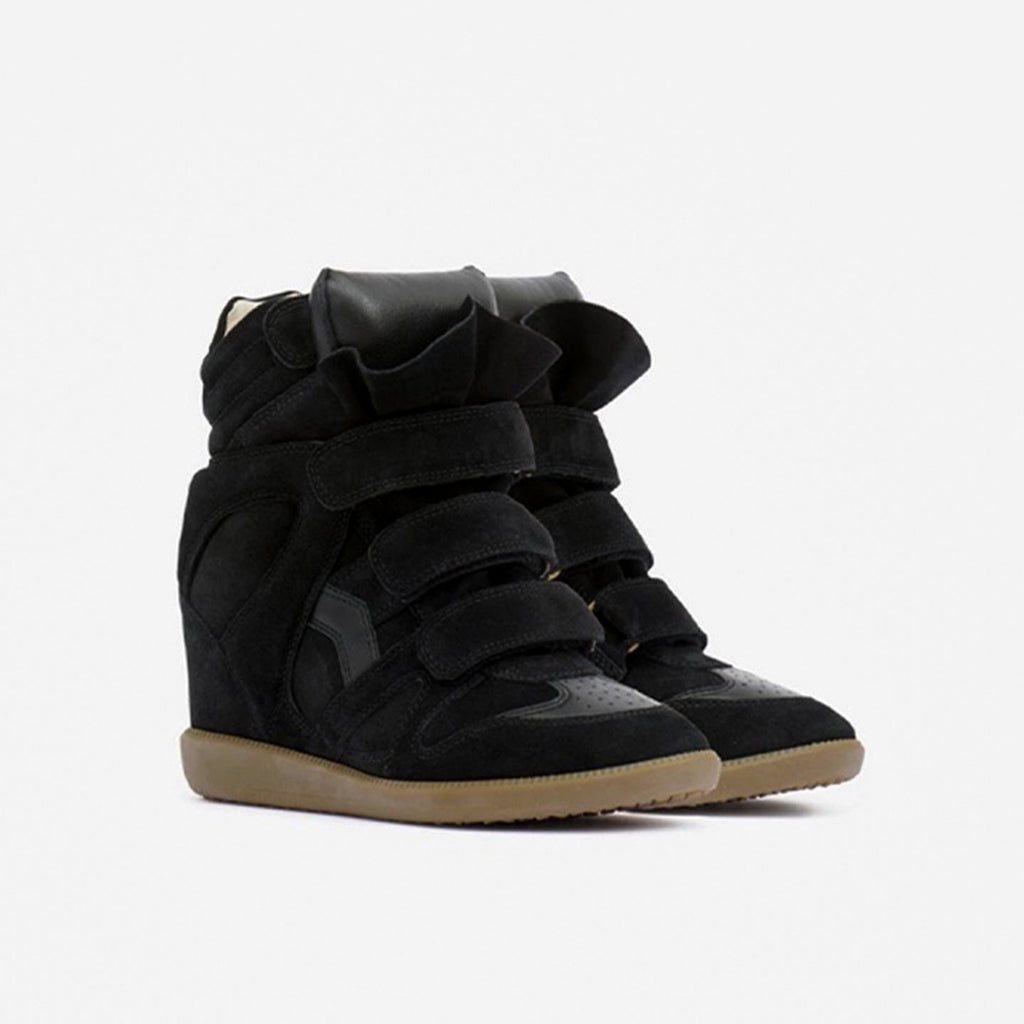 Wedge Sneakers Women — Hidden 2 in Lift High-Top Velcro 13