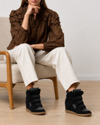 Wedge Sneakers Women — Hidden 2 in Lift High-Top Velcro 14