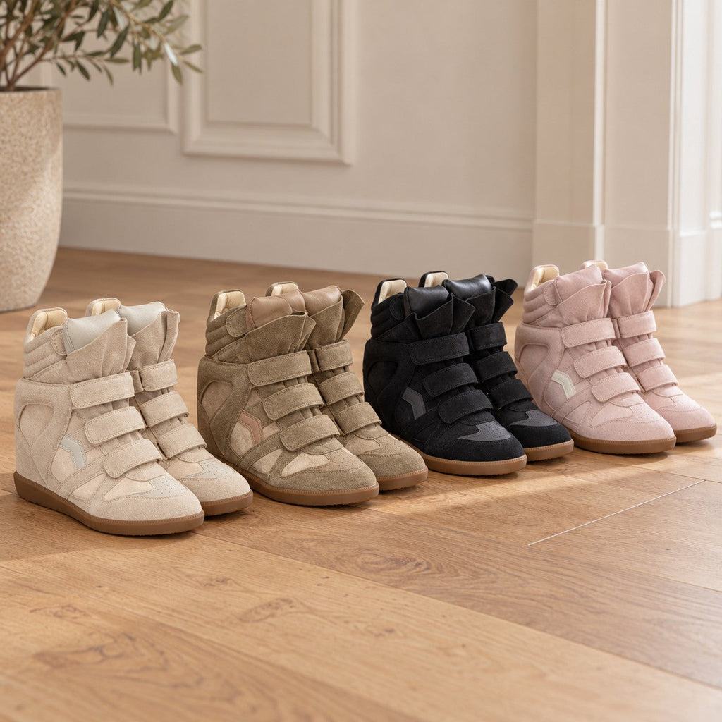 Wedge Sneakers Women — Hidden 2 in Lift High-Top Velcro 3