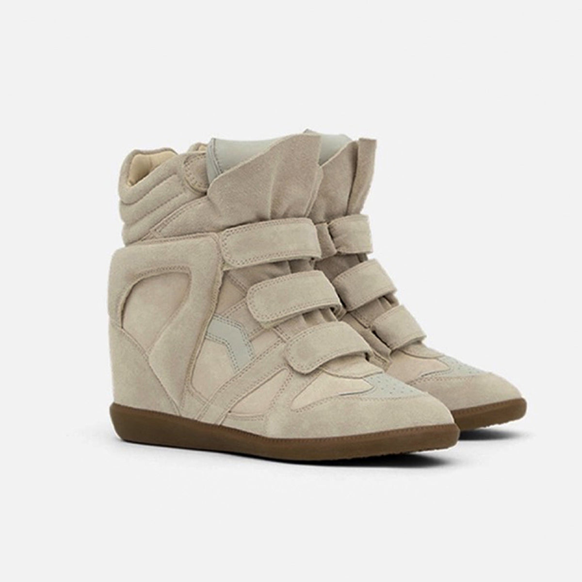Wedge Sneakers Women — Hidden 2 in Lift High-Top Velcro 7