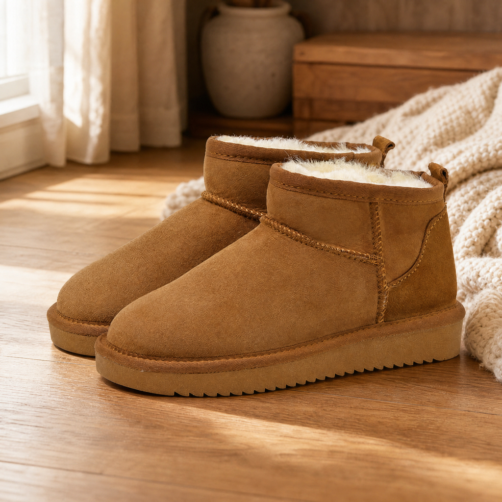 Ankle Boots Women — Faux Fur Lined Winter Boots with Zipper 1