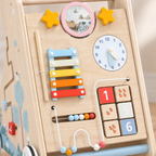 Wooden Baby Walker with Educational Activity Panel — Ages 1–3 5