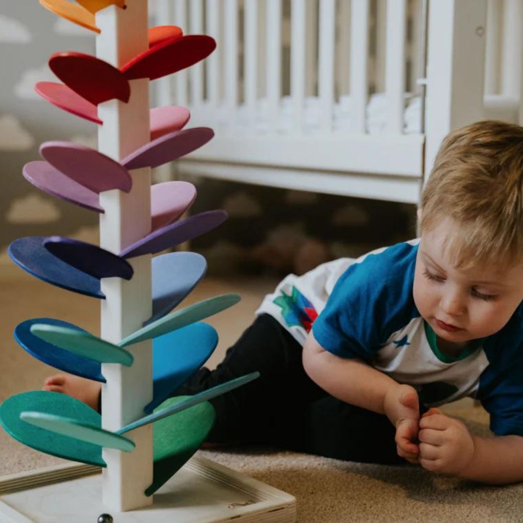 Wooden Rainbow Sound Tower — Sensory Educational Play Set 6