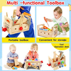 Wooden Toy Toolbox for Kids — 29-Piece Creative Play Set 2