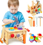 Wooden Toy Toolbox for Kids — 29-Piece Creative Play Set 5