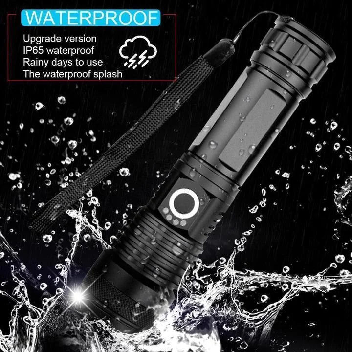 XHP50 Flashlight 90000 Lumens — Zoomable Waterproof LED Torch 4