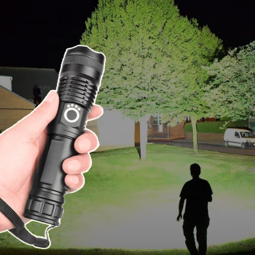 XHP50 Flashlight 90000 Lumens — Zoomable Waterproof LED Torch 1