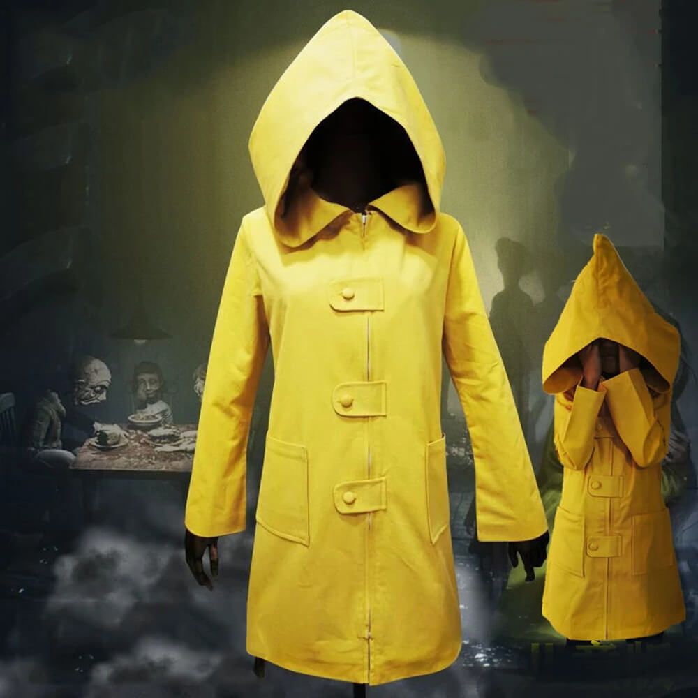 Yellow Hooded Raincoat Halloween Costume — Kids & Adults 1